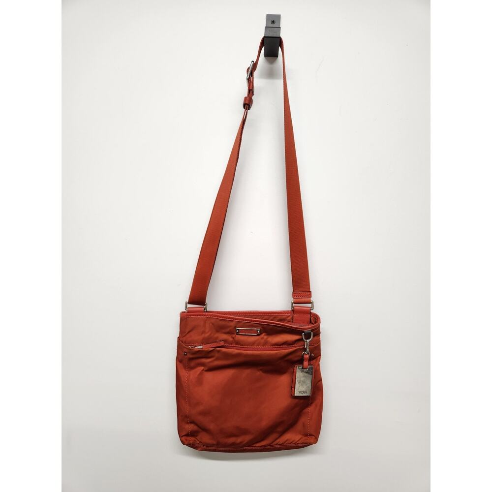 Tumi Voyageur Capri Nylon Crossbody Bag In Rust Orange, Multiple Interior Pocket